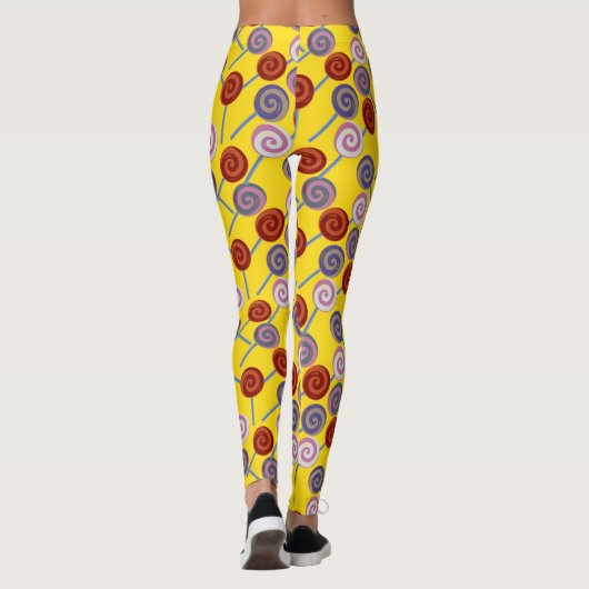 Candy pattern | Lollies pattern | lollipop 50 Leggings (Achterkant)