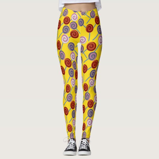 Candy pattern | Lollies pattern | lollipop 50 Leggings (Voorkant)