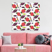 Candy pattern | Lollies pattern | lollipop 51 Canvas Afdruk (Insitu (Woonkamer))