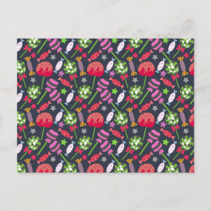 Candy pattern   Lollies pattern   lollipop 53 Briefkaart