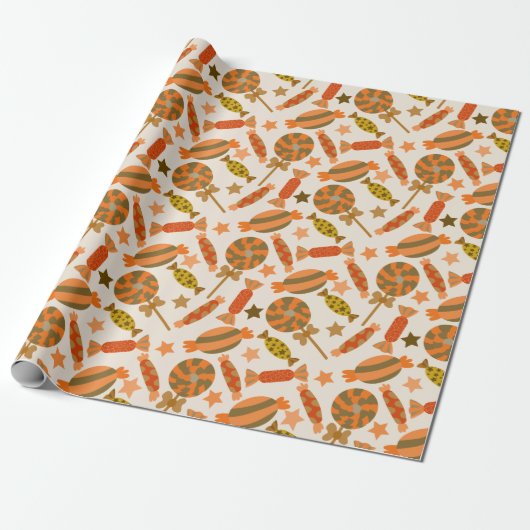 Candy pattern | Lollies pattern | lollipop 54 Cadeaupapier (Uitgerold)