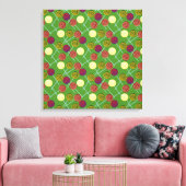 Candy pattern | Lollies pattern | lollipop 58 Canvas Afdruk (Insitu (Woonkamer))