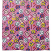 Candy pattern | Lollies pattern | lollipop 7 Douchegordijn (Voorkant)