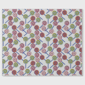 Candy pattern | Lollies pattern | lollipop 8 Cadeaupapier (Vlak)