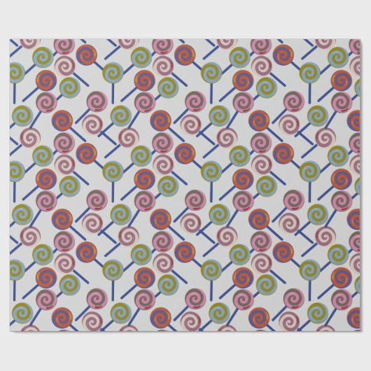 Candy pattern | Lollies pattern | lollipop 8 Cadeaupapier (Vlak)