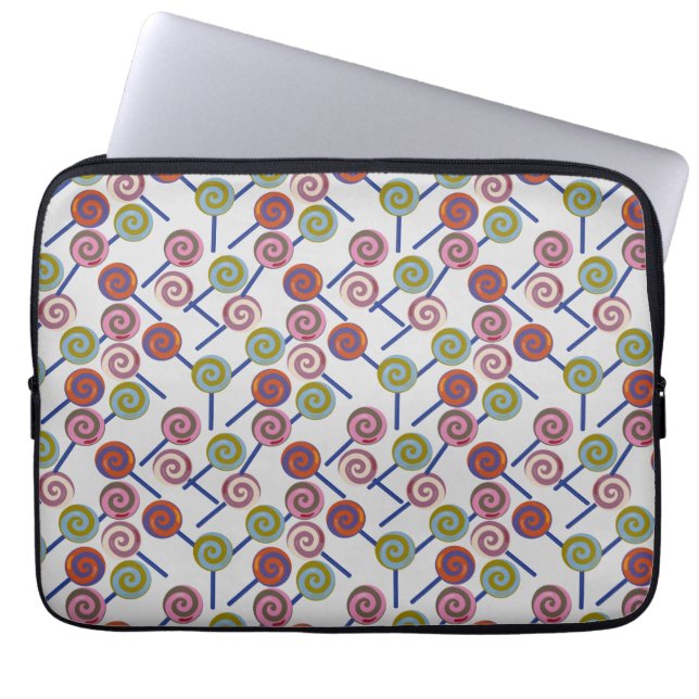 Candy pattern | Lollies pattern | lollipop 8 Laptop Sleeve (Voorkant)