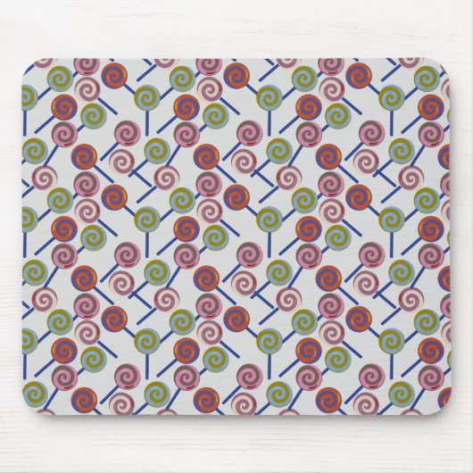 Candy pattern | Lollies pattern | lollipop 8 Muismat (Voorkant)