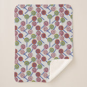 Candy pattern | Lollies pattern | lollipop 8 Sherpa Deken (Voorkant)
