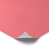 Candy pink (solid color)  poster (Hoek)