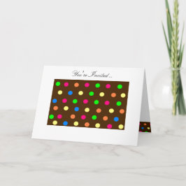 Candy Polka-Dots Uitnodiging