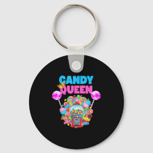 Candy Queen T-shirt Funny Lollip Candy Liefhebber Sleutelhanger