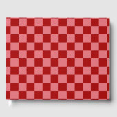 Candy Red and Candy Pink Checkerboard Gastenboek (Voorkant)