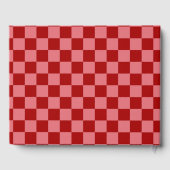 Candy Red and Candy Pink Checkerboard Gastenboek (Achterkant)