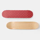 Candy rood en Candy roze schaakbord Persoonlijk Skateboard (Horizontaal)