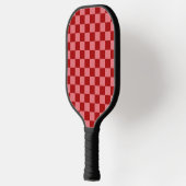Candy rood en Candy roze schaakbord Pickleball Paddle (Links)