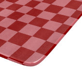 Candy rood en Candy roze schaakbord Snijplank (Hoek)