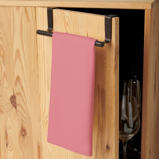Candy roze (effen kleur) theedoek (Derde Gevouwen)