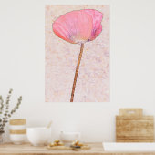 Candy roze klaproos ...poster poster (Keuken)