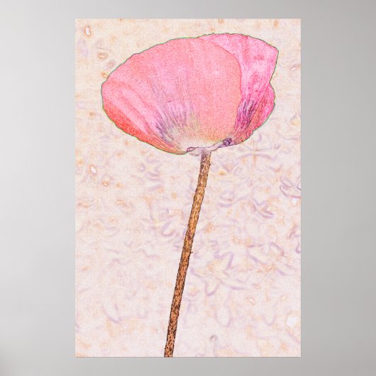 Candy roze klaproos ...poster poster (Voorkant)