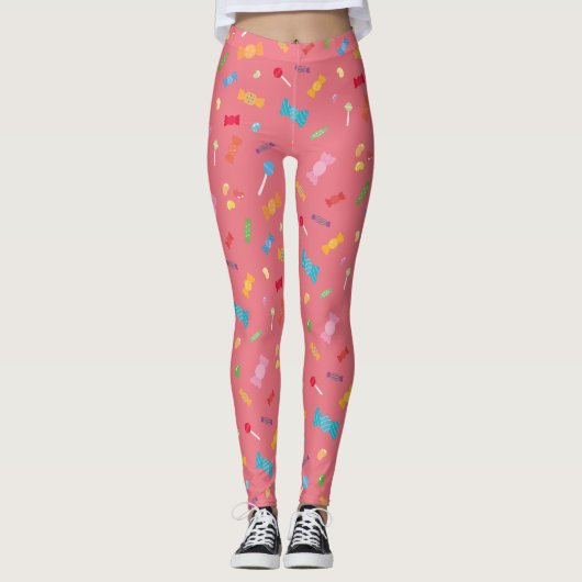 Candy Roze Leggingen Leggings (Voorkant)