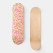 Candy Roze Luipaard Dierenprint Glam 1 Persoonlijk Skateboard (Voorkant)