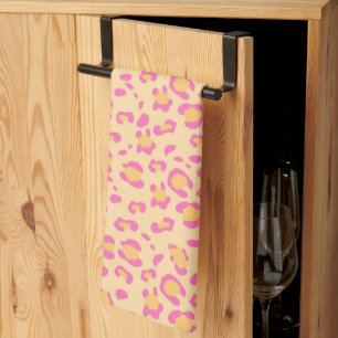 Candy Roze Luipaard Dierenprint Glam 1 Theedoek