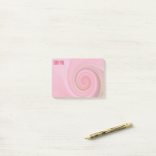 candy roze post-it® notes (Op bureau)