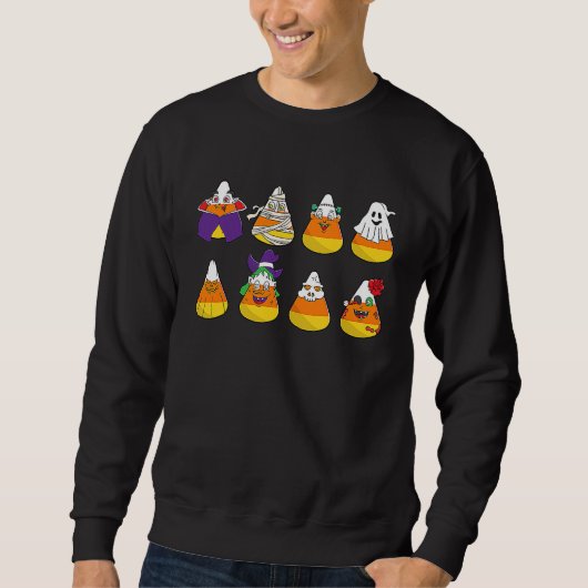 Candy Season Is Here Funny Women Candy Corn Hallow Trui (Voorkant)