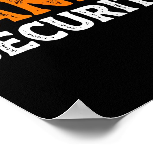 Candy Security Funny Easy Lazy Halloween Dad Mom P Poster (Hoek)