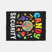 Candy Security Funny Halloween Costume  Fleece Deken (Voorkant (Horizontaal))