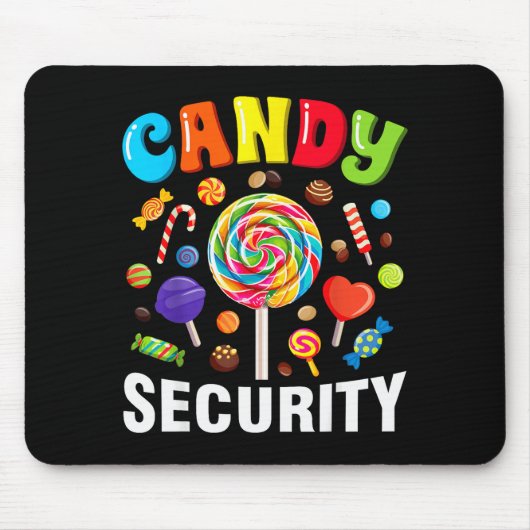 Candy Security Funny Halloween Costume  Muismat (Voorkant)