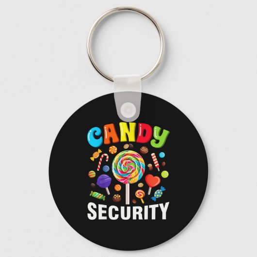 Candy Security Funny Halloween Costume  Sleutelhanger (Voorkant)