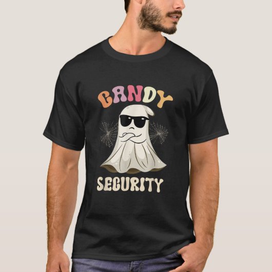 Candy Security Funny Halloween Costume T-shirt (Voorkant)