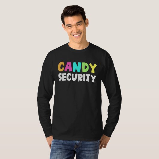 Candy Security Halloween Costume 1 T-shirt (Voorkant volledig)