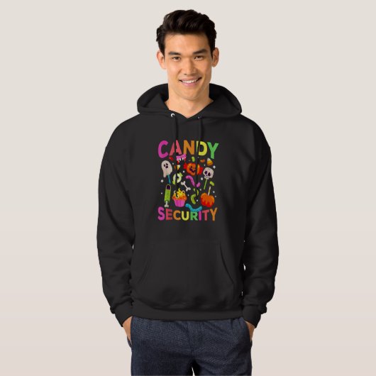 Candy Security Halloween Costume Hoodie (Voorkant volledig)