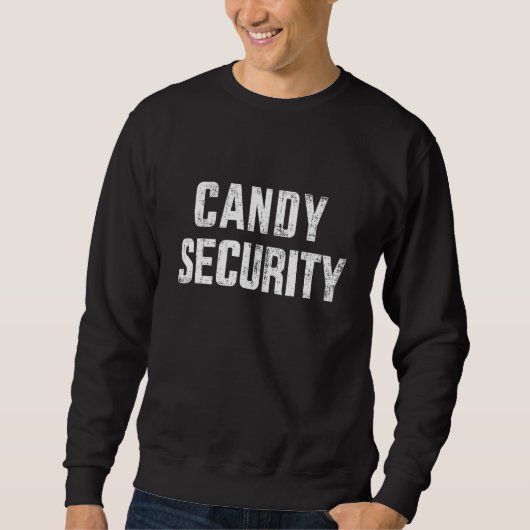 candy security lazy halloween costume trui (Voorkant)