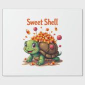 Candy Shell Turtle Cadeaupapier (Vlak)