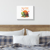 Candy Shell Turtle Canvas Afdruk (Insitu (Slaapkamer))