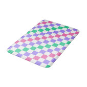 Candy shop diagonal checkerboard pattern badmat (Gekanteld)