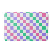 Candy shop diagonal checkerboard pattern badmat (Voorkant)