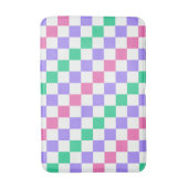 Candy shop diagonal checkerboard pattern badmat (Voorkant Verticaal)