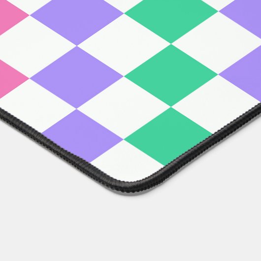 Candy shop diagonal checkerboard pattern bureaumat (Hoek)