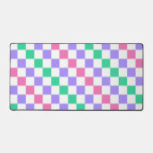 Candy shop diagonal checkerboard pattern bureaumat (Voorkant)