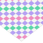 Candy shop diagonal checkerboard pattern korte tafelloper (Hoek)