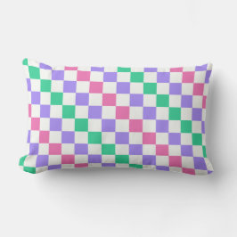 Candy shop diagonal checkerboard pattern kussen