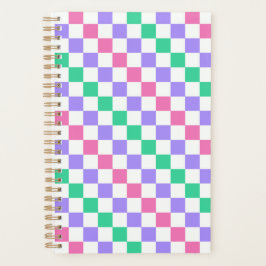 Candy shop diagonal checkerboard pattern planner