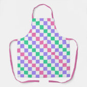 Candy shop diagonal checkerboard pattern schort (Voorkant)