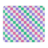 Candy shop diagonal checkerboard pattern snijplank (Voorkant)