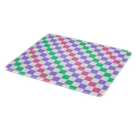 Candy shop diagonal checkerboard pattern snijplank