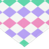 Candy shop diagonal checkerboard pattern tafelkleed (Gekanteld)